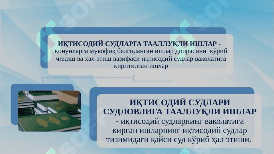 ИҚТИСОДИЙ ПРОЦЕССДА ТААЛЛУҚЛИЛИК ВА СУДЛОВГА ТААЛЛУҚЛИЛИК НИМА? 2