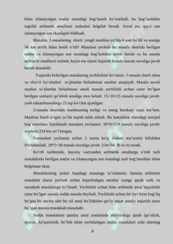 MASALA YECHISHGA O'RGATISH BOSQICHLARI VA UNING MANTIQIY ASOSI 7
