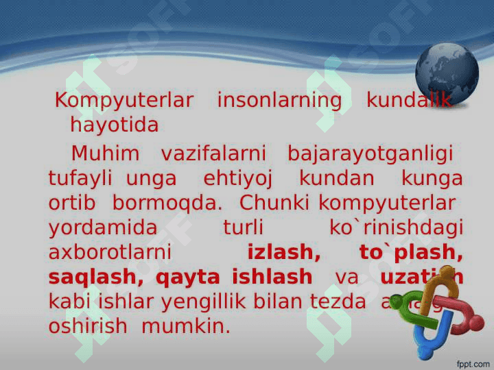 ASOSIY PLATA QURILMASI VAZIFASI VA TURLARI HAQIDA AYTING 3