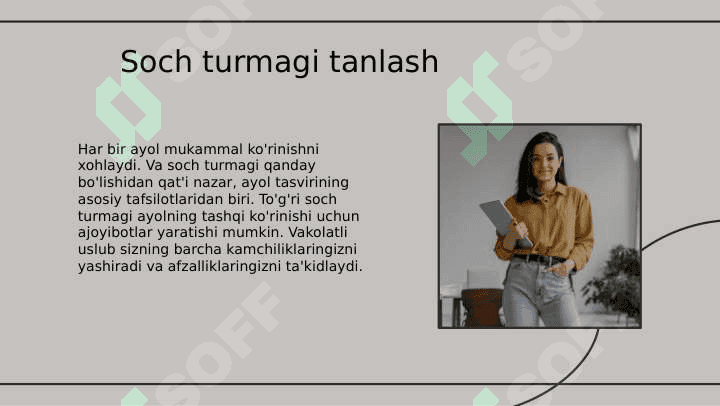 Soch turmaklari va uni parvarish qilish 4
