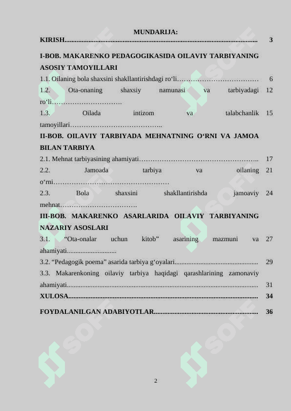 A.S. Makarenkoning oilada bolalarni tarbiyalash haqidagi pedagogik qarashlari 2