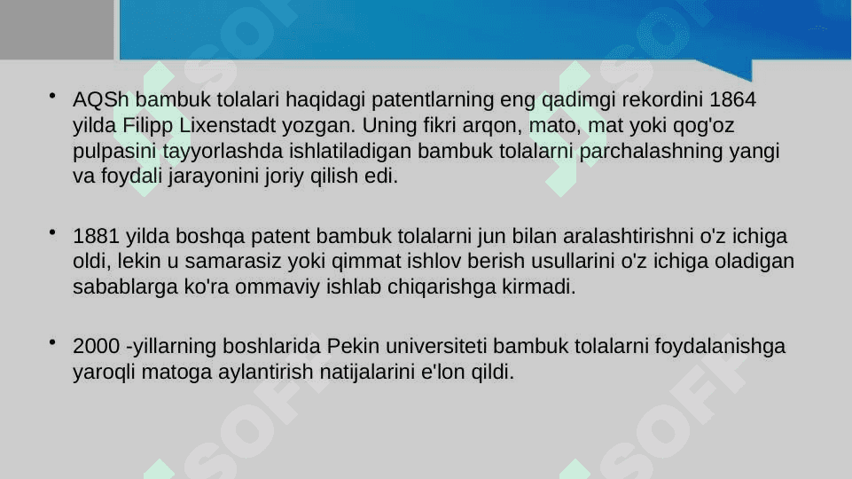 Bambuk tolasining olinishi 4