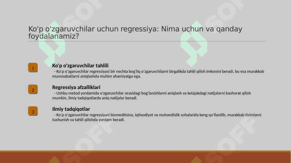 Chiziqsiz modellar koʻp qiymatli regressiya 6