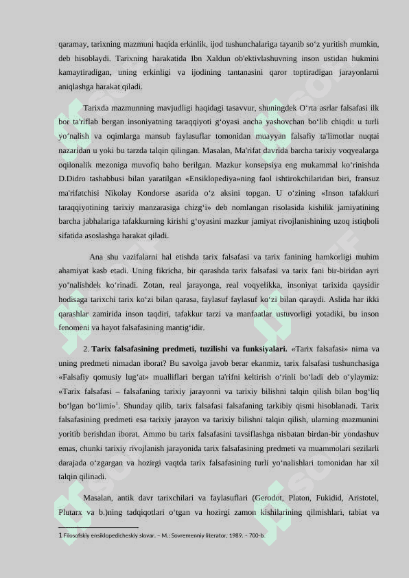 Jamiyat taraqqiyotida tarixning mazmuni yo‘nalishlari va konsepsiyalari 3