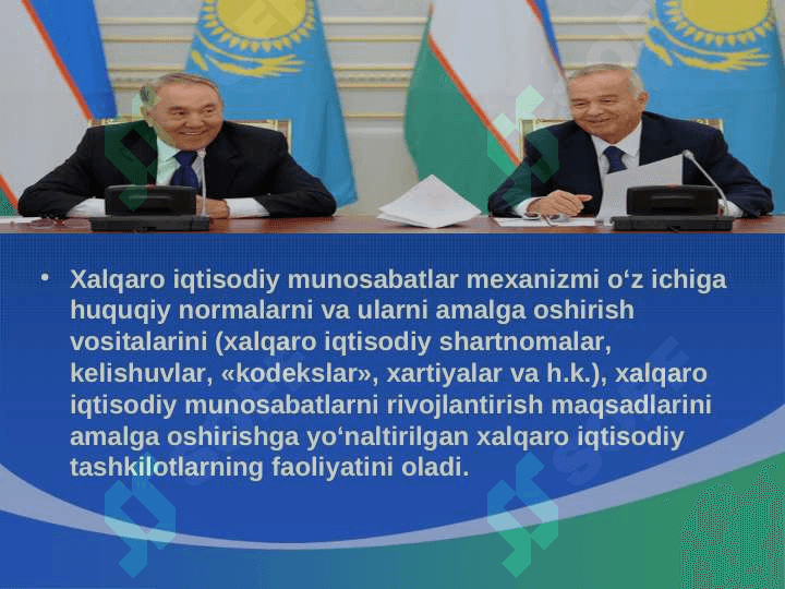 Xalqaro iqtisodiy integratsiyasining mazmuni va mohiyati 5