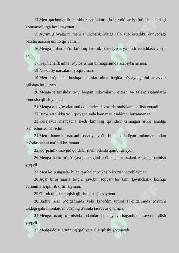 Qobiliyatni psixodiagnostika qilishQobiliyatni psixodiagnostika qilish 6