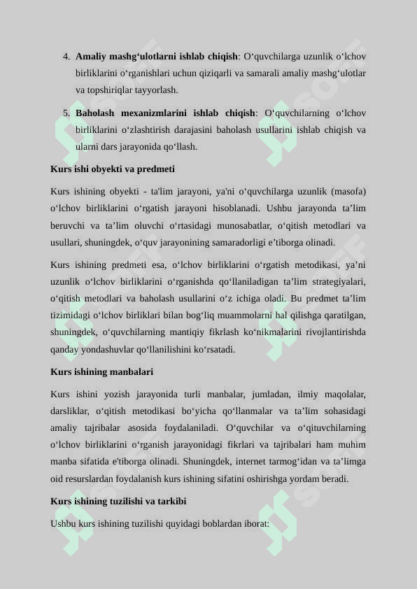 Uzunlik (masofa)o‘lchov birliklarini o‘rgatish metodikasi 3