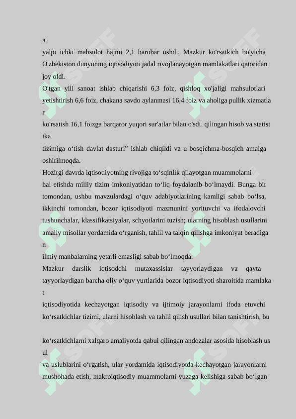 O'zbekistonda milliy hisoblar tizimi: holati va istiqbollari 4