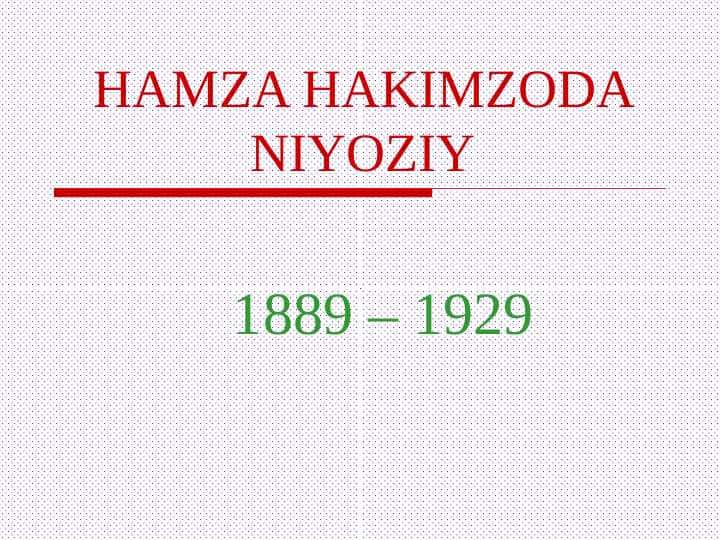 HAMZA HAKIMZODA NIYOZIY 1