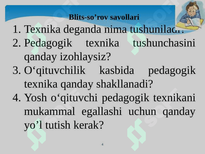 Pedagogik texnika 4