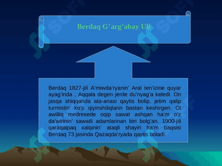 Berdaq G'arg'abay Uli 2