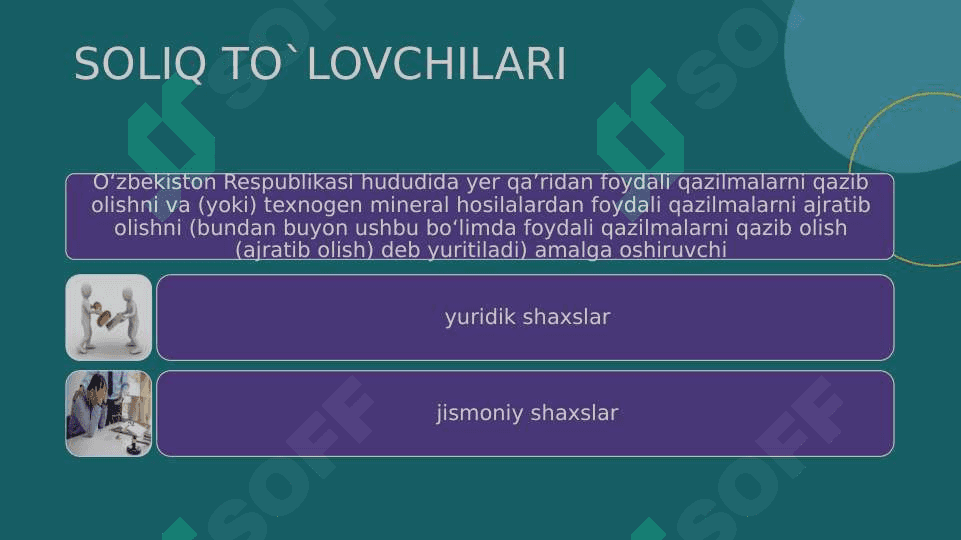 YER QA’RIDAN FOYDALANGANLIK UChUN SOLIQ 3