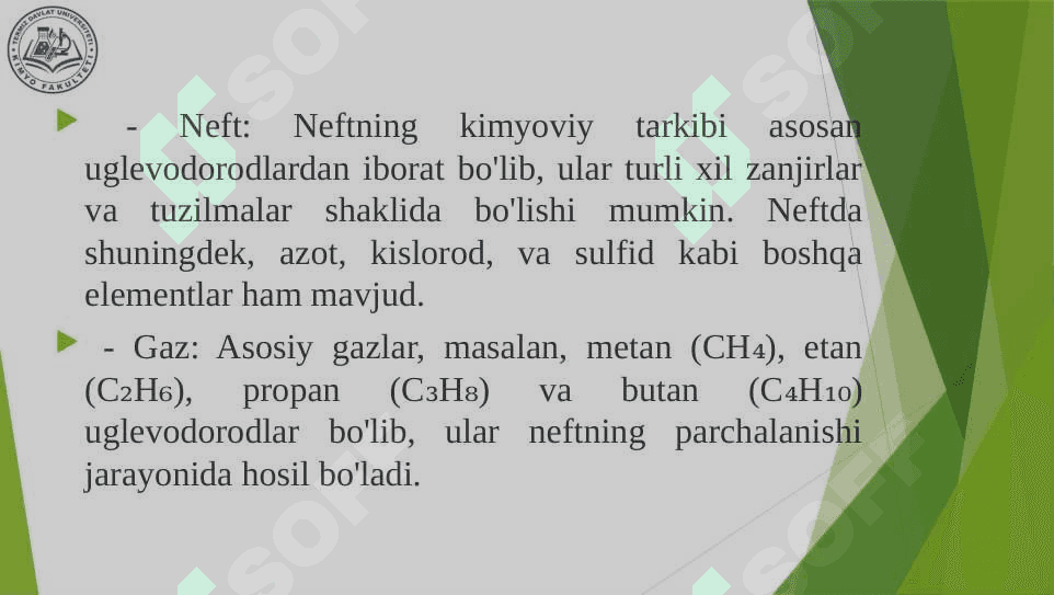 Neft va gaz geokimyosi fanining maqsad, vazifalari va rivojlanish tarixi 8