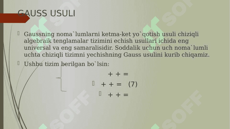 KARL FRIDRIX GAUSS 3