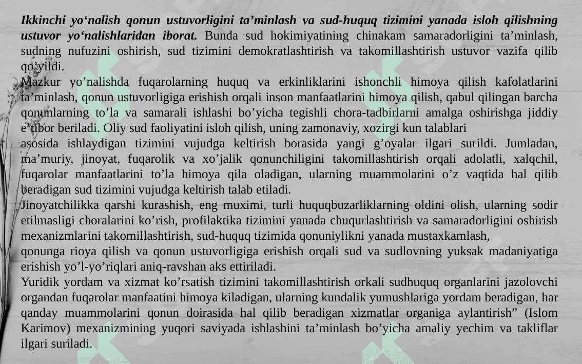 O‘ZBEKISTON RESPUBLIKASI PREZIDENTI SHAVKAT MIRZIYOYEV RAHBARLIGIDA YANGILANAYOTGAN O‘ZBEKISTON: MILLIY TIKLANISHDAN – MILLIY YUKSALISH SARI 3