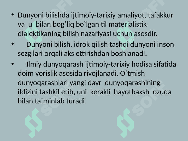 DUNYOQARASH VA UNING TARIXIY TURLARI 8