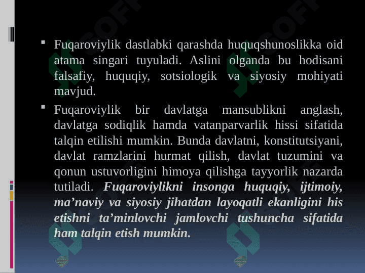 Fuqaro, fuqaroviylik va faol fuqarolik pozitsiyasi. 5