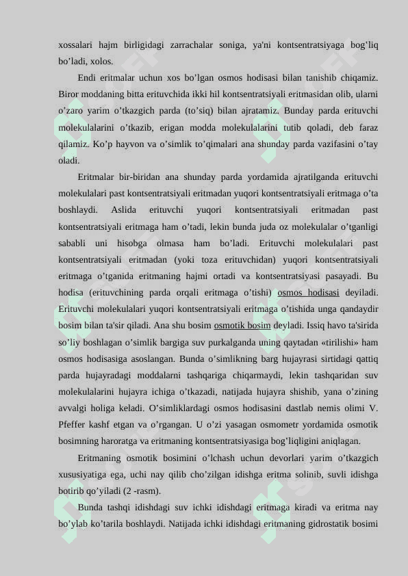 Eritmalar haqida umumiy tushunchalar, Eritmalar konsentratsiyasini ifodalash usullari. 6