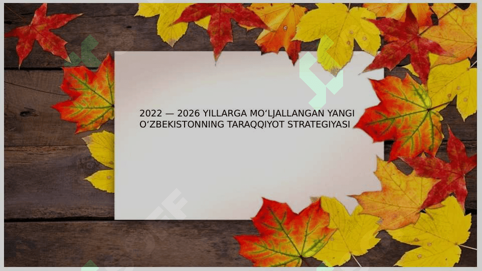 Mamlakatimizda qonun ustuvorligi ta’moyilini taraqqiyotning eng asosiy va zarur shartiga aylantirish 2