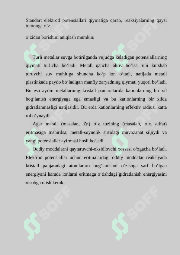 Galvanik elementlarning xalq xo'jaligidagi o'rni.. 7