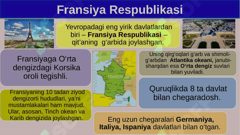 Fransiya Respublikasi 9-sinf geografiya 2