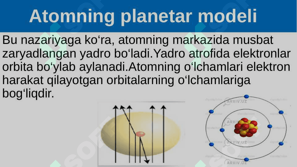 Atom tuzilishi. Atom tarkibidagi elektronlarni pog‘ona va pog‘onachalarga joylashishi  11-sinf 5