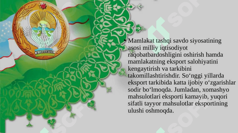 Tashqi iqtisodiy aloqalar 8