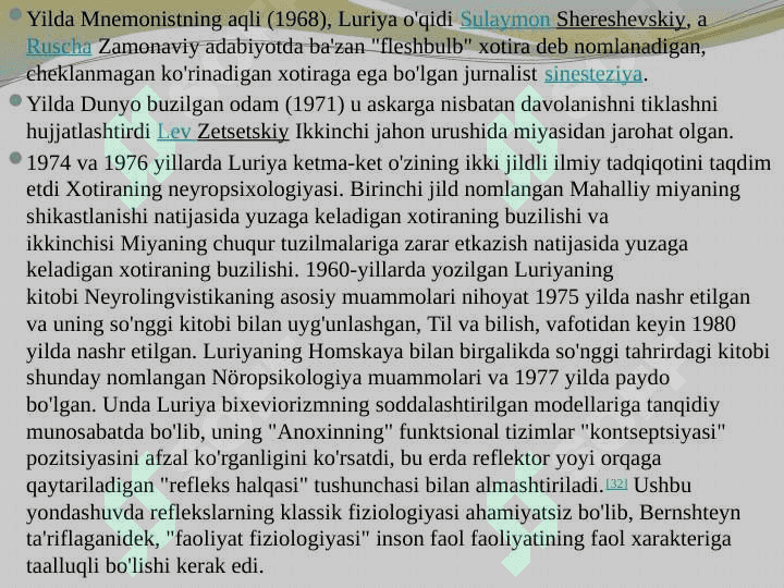 Luriyaning xotiraga doir tatqiqotlari 6