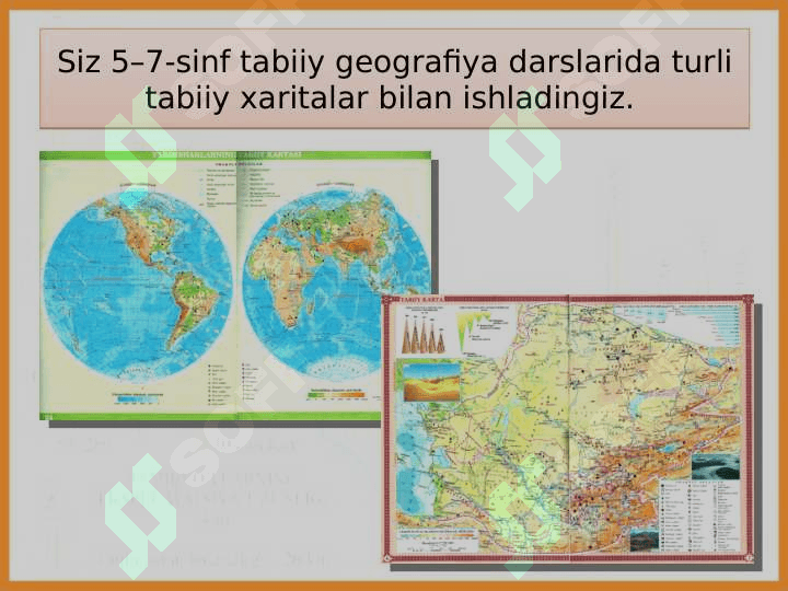 8-sinf. Geografiya. IJTIMOIY-IQTISODIY XARITALAR 2