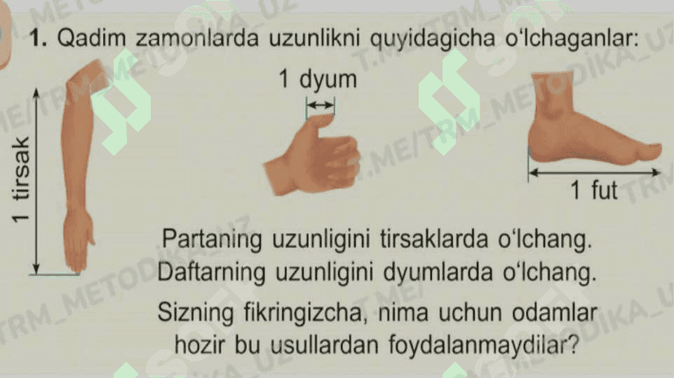 1-sinf matematika  uzunlik santimetr 6