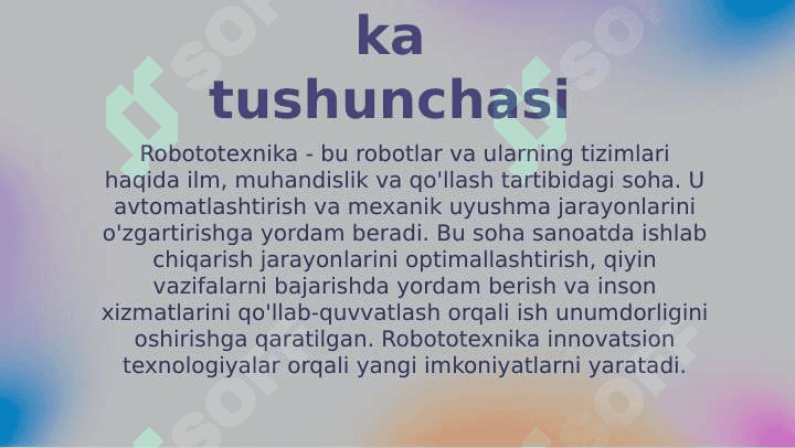 Robototexnik manipulyatorlarni dasturlash 3