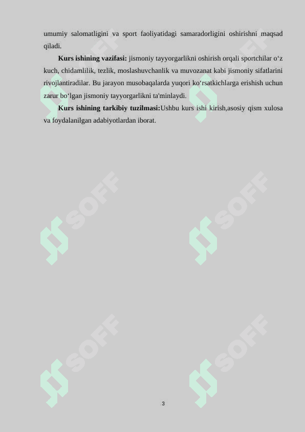 Sportchini tayyorlash tizimi. 3