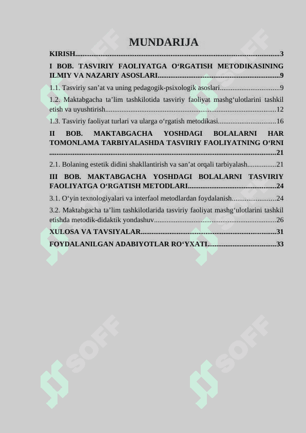 Maktabgacha tarbiya yoshidagi bolalarni har tomonlama tarbiyalashda tasviriy faoliyatga o‘rgatish metodikasining ahamiyati 2
