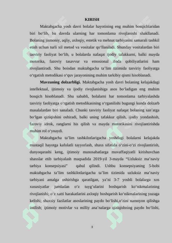 Maktabgacha tarbiya yoshidagi bolalarni har tomonlama tarbiyalashda tasviriy faoliyatga o‘rgatish metodikasining ahamiyati 3