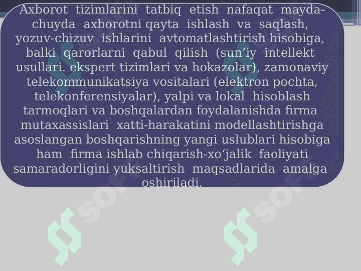 Qurilishda axborot tizimlari 8