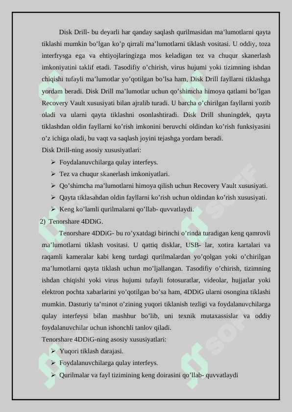 Ma'lumotlarni qayta tiklash vositalari 5