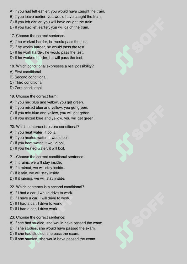 Ingliz tili test 3
