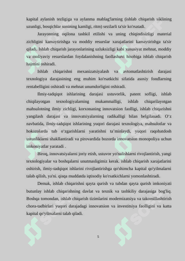 Tashkilot ishlab chiqarish jarayonlar korxonalar (yoq (OOO Grand-Stroy misoli) 4