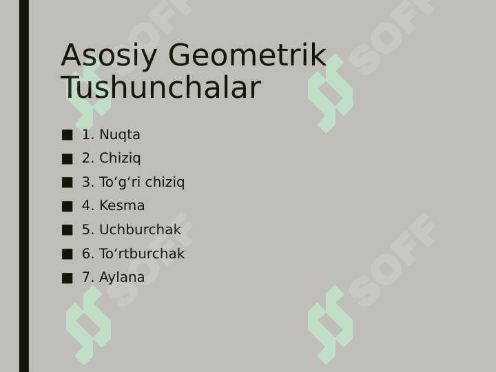 Geometrik tushunchalar 3