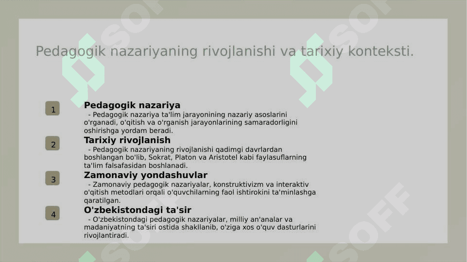 Umumiy pedagogika ta'lim tarbiya nazariyasi pedagogika ilmiy tadqiqot metodlari 5