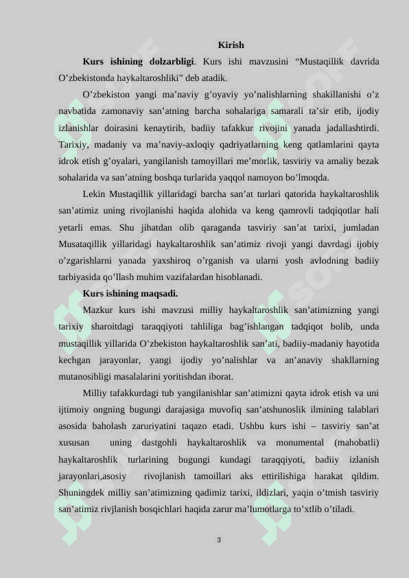 Mustaqillik davri O’zbekiston haykaltaroshligli 3
