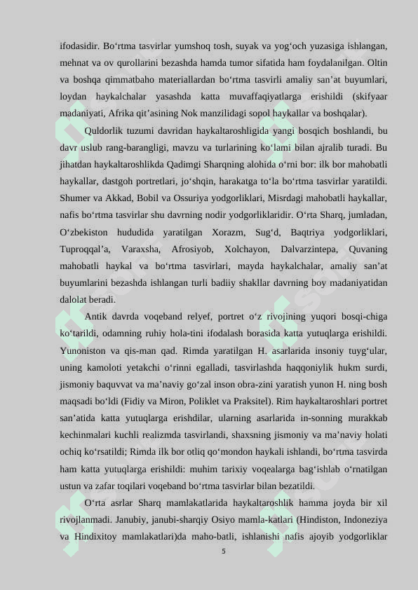 Mustaqillik davri O’zbekiston haykaltaroshligli 5