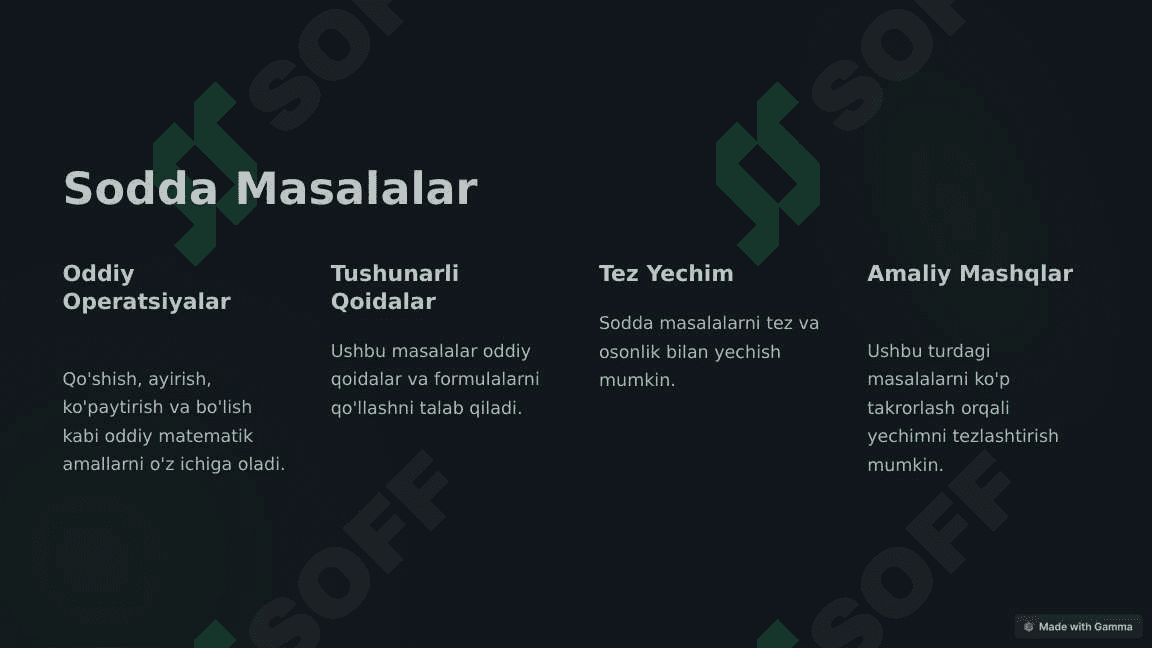Matematika Darslarida Misol Va Masalalarni Yechish 2