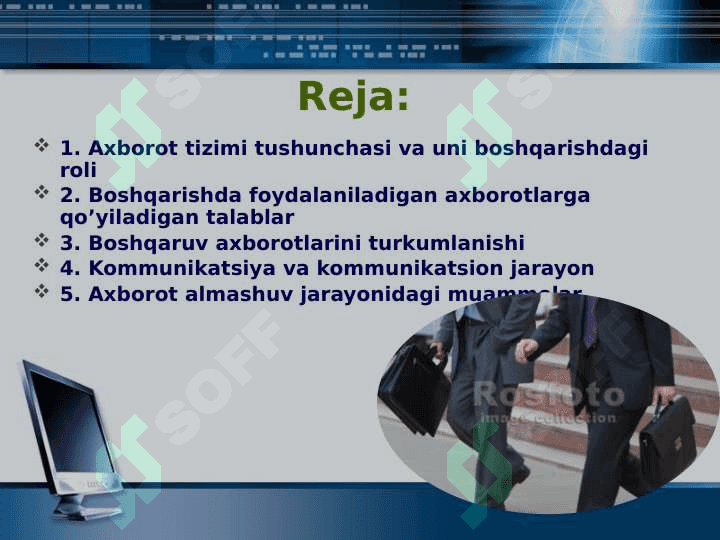 Menejmentda axborot va kommunikatsiya o`rni 2
