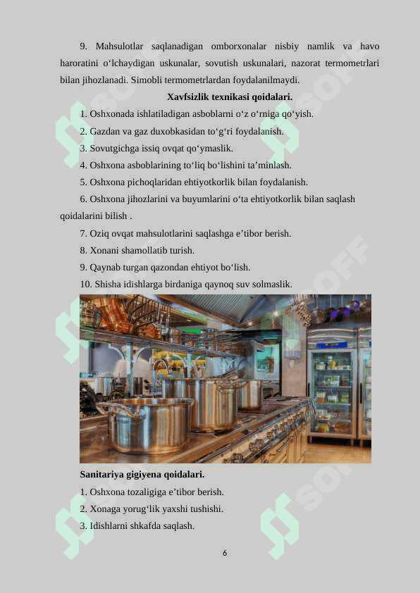 Baliq va baliq mahsulotlari, ularning kimyoviy tarkibi, ozuqaviy qiymati, baliqdan taom tayyorlash texnologiyasi 6