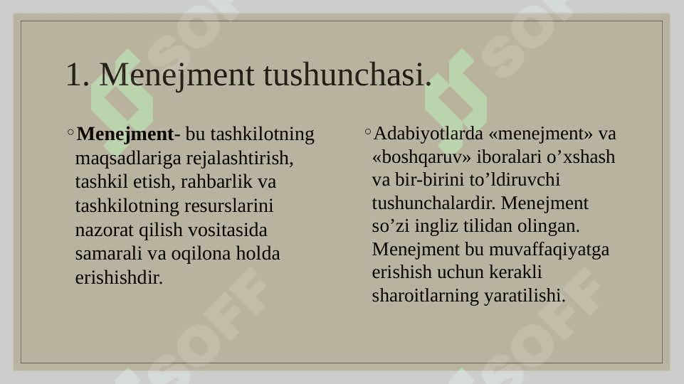 Menejment va Menejer tushunchasi mazmuni ppt 3