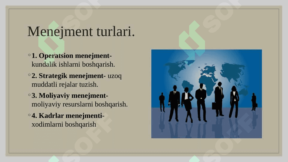 Menejment va Menejer tushunchasi mazmuni ppt 4