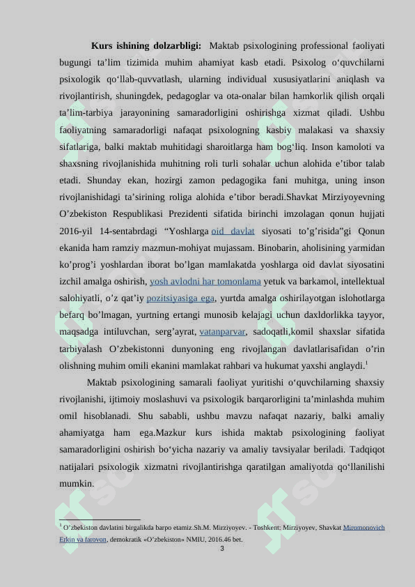 Maktab psixologining professional faoliyatini samaradorligi ko’rsatkichlari va shartlari 3