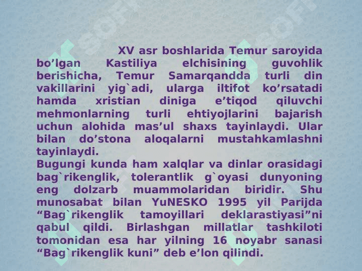 Diniy bag’rikenglik va millatlararo totuvlik 4