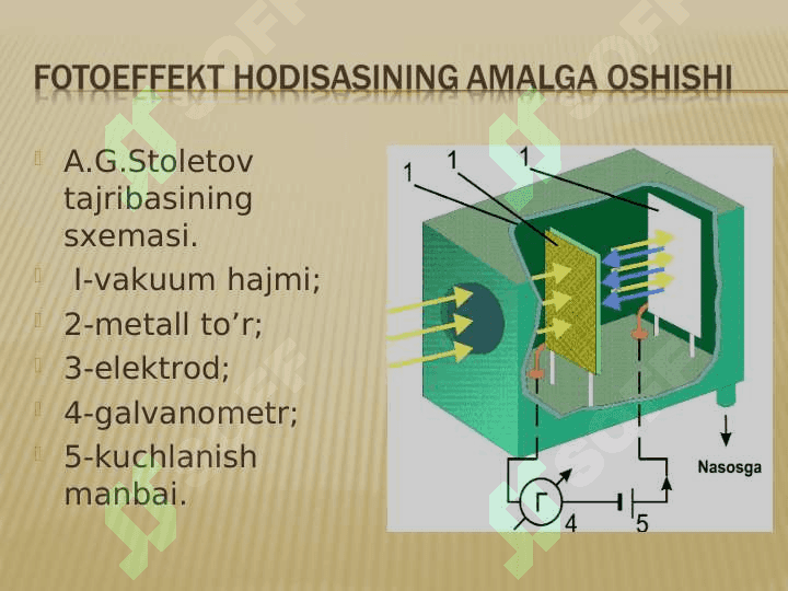 FOTOELKTRON QURILMALAR. ULARNING TURLARI. QUYOSH ENERGIYASIDAN FOYDALANISHDA  FOTOELEMENTLARNING ROLI. 5